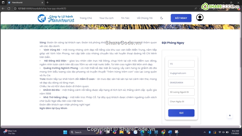 website,web tour  du lịch,đồ án web php,laravel,my sql