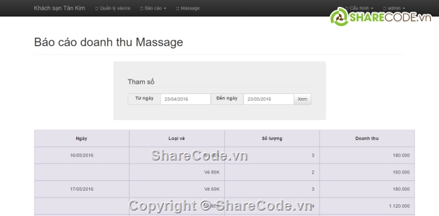 Quản lý khách sạn,quản lý hotel,quản lý massage,mvc asp.net,quản lý nhà nghỉ