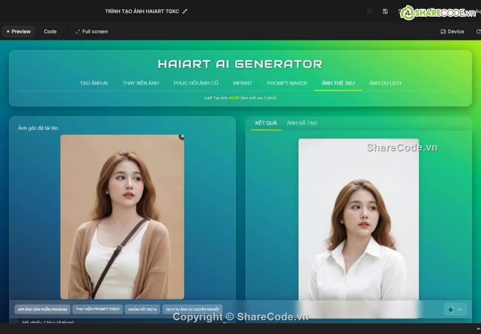 Web App Tạo Hình Ảnh AI Full HD Từ 1000+ Prompt Mẫ,App tạo ảnh AI FUll HD,Web app tao hinh anh bang AI,Web thư viện prompt mẫu,1000++ Prompt mẫu miễn phí
