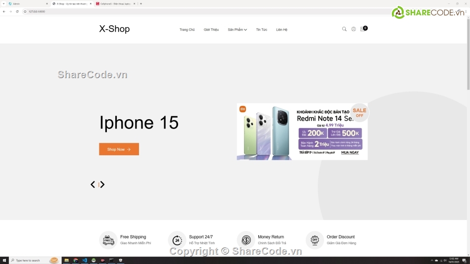 sharecode web php,website bán điện thoại,website thương mại điện tử,code web php bán hàng,web php bán điện thoại