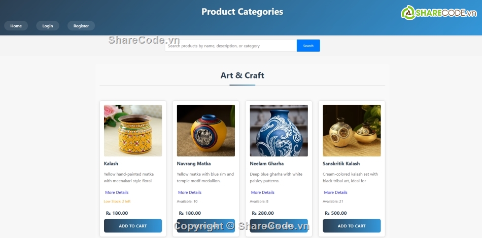Handmade,bán web,đơn giản,đồ án web