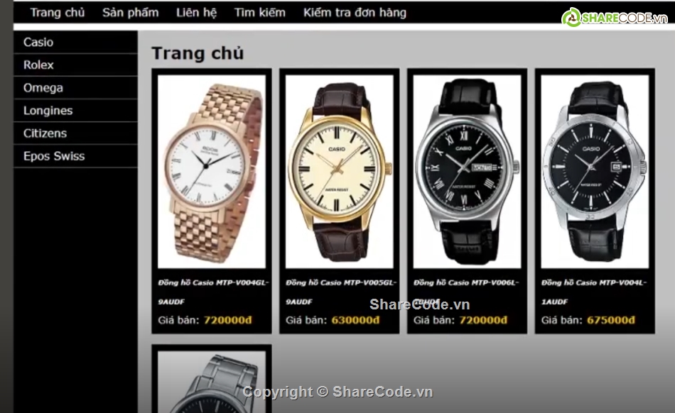 web bán đồng hồ,bán,web