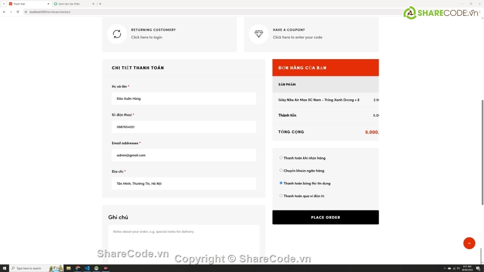 web bán giày,website php mysql,website ban hàng đẹp,đầy đủ chức năng