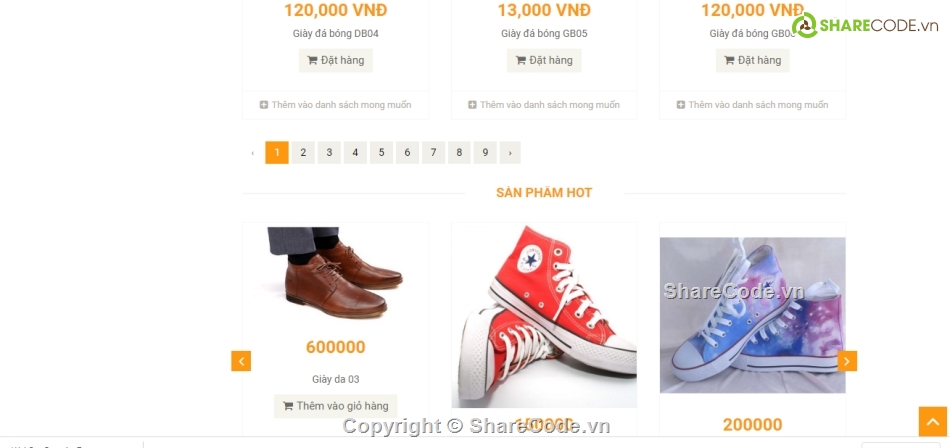 web bán giày dép,website bán giày,full code web bán giầy online,Web bán giày PHP