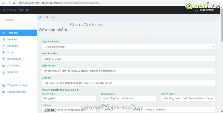 web bán hàng php,đầy đủ chức năng,web đẹp,web php