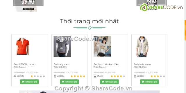 Web thời trang,Web bán hàng,website bán quần áo,web shop thời trang