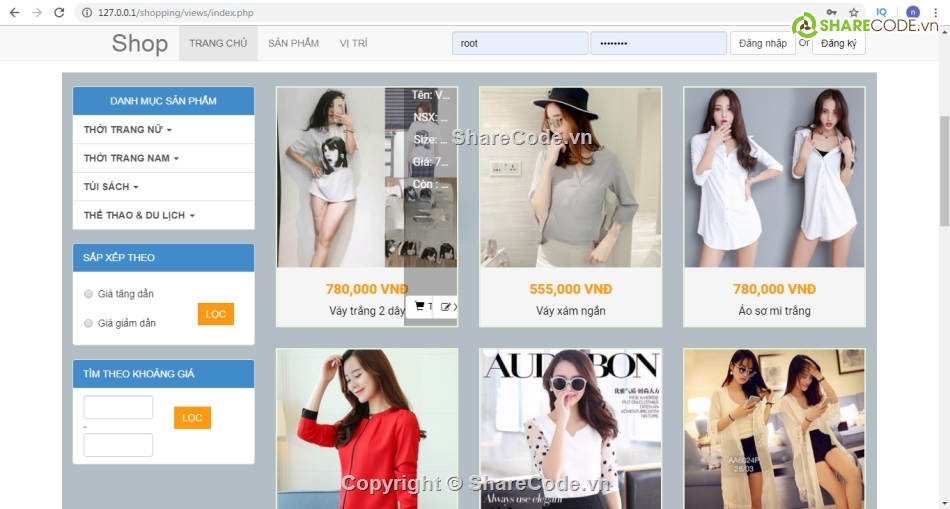 Web thời trang,Web bán hàng,bán hàng thời trang