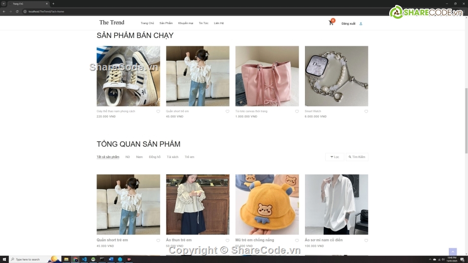 code website thời trang tối ưu,Web bán hàng,sharecode website php mysql,đồ án website thời trang full báo cáo