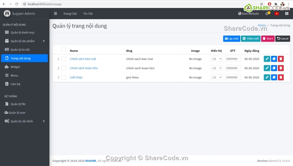 web bán hàng nội thất,bán hàng nội thất,Nội thất Laravel,web nội thất