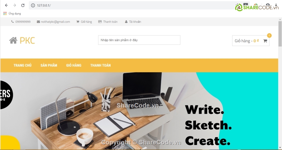 php thuần,Web bán nội thất,nội thất