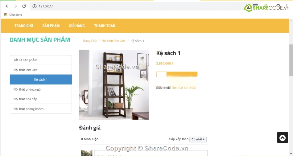 php thuần,Web bán nội thất,nội thất