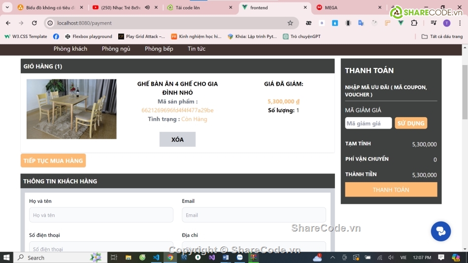 Web bán hàng,share code bán nội thất,share code web vuejs,source code web,share code bán hàng tích hợp thanh toán,sharce code vue-fastify