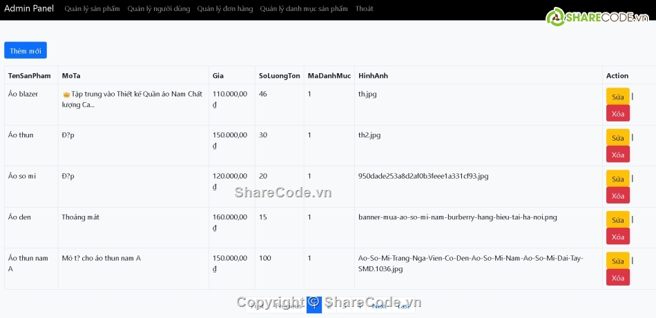 Web thời trang,asp.net mvc,web bán quần áo,web bán quần áo asp