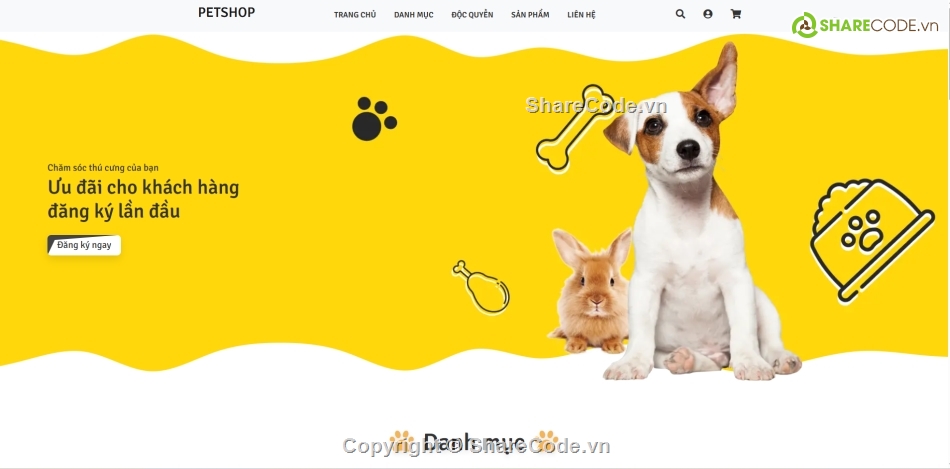 php thuần,Web dịch vụ,thú cưng,petshop