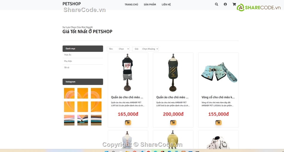 php thuần,Web dịch vụ,thú cưng,petshop