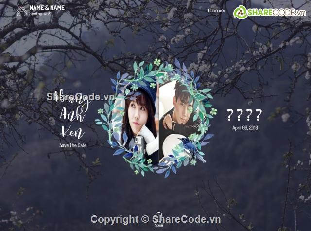 web wedding,web kỉ niệm,code web html,WEB HTML Ngày Cưới