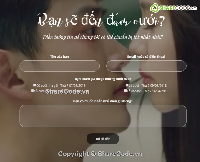 web wedding,web kỉ niệm,code web html,WEB HTML Ngày Cưới