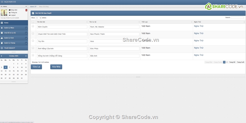 web php,web nghe nhạc php,php web nghe nhạc