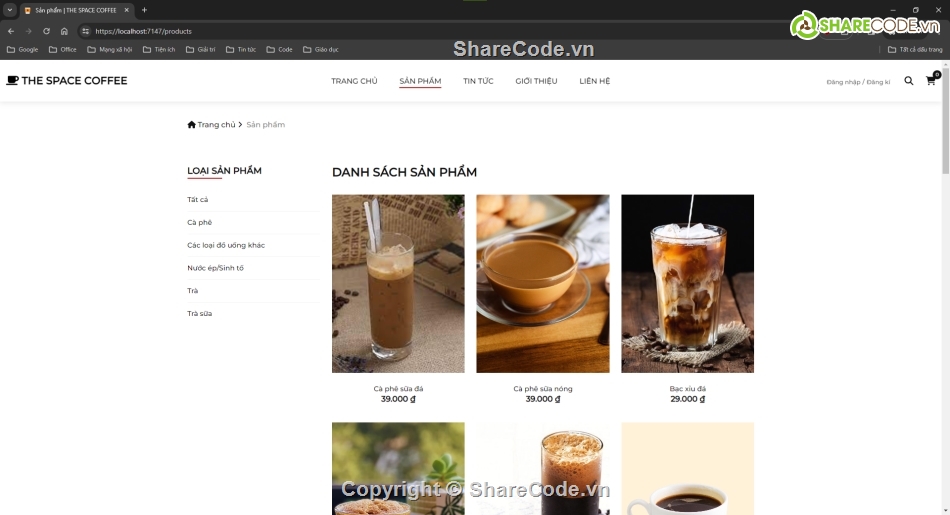 quản lí bán hàng,web bán cà phê,web cửa hàng,bán hàng