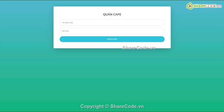 Website quản lý,website quản lý caffe,Website php,php mvc,web quản lý cafe