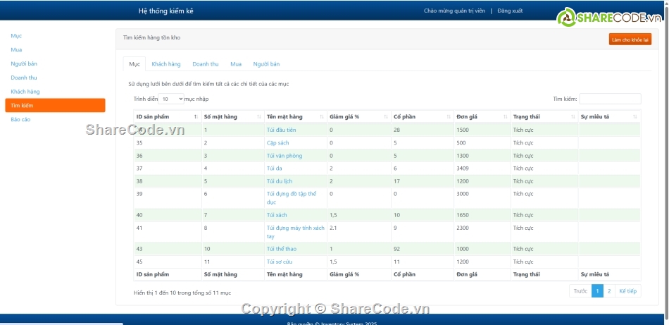 quản lý,quản lý hàng tồn kho,PHP quản lý kho hàng