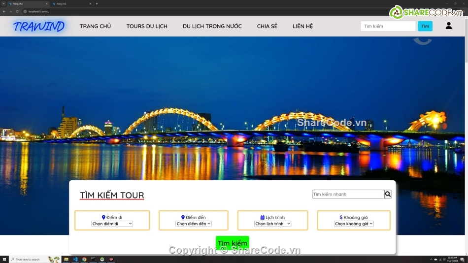 Web php tour du lịch,code web php tour du lịch,share code web tour du lịch,Đồ án web PHP