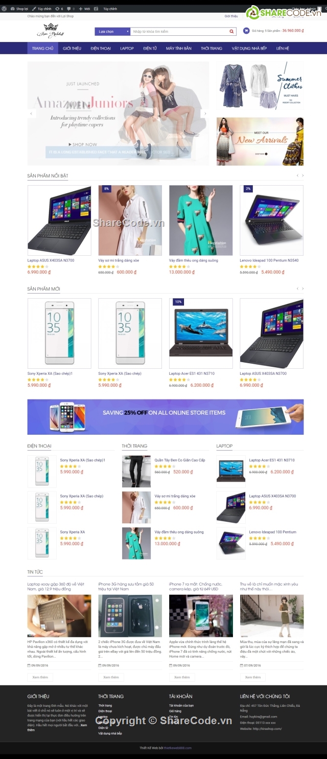 web shop thời trang,điện máy,web shop bán hàng,website bán điện thoại,website bán hàng điện tử,website siêu thị điện máy