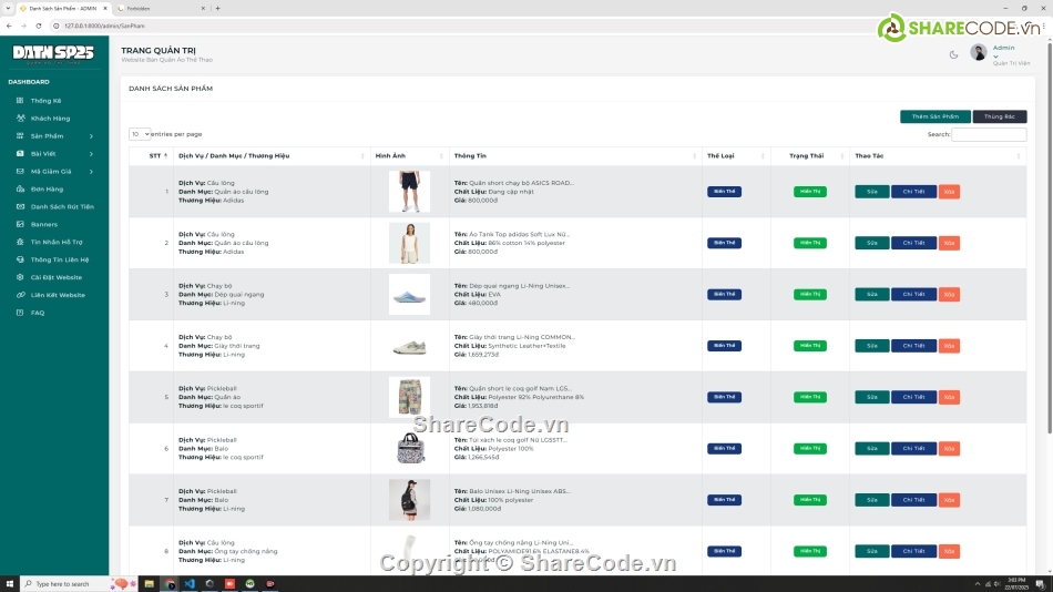 Web thời trang,thời trang online,Đồ án bán hàng thời trang php mysql mvc,web bán hàng thời trang php mysql thanh toán vnpay