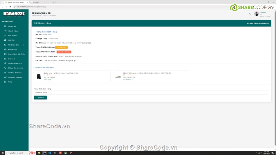 Web thời trang,thời trang online,Đồ án bán hàng thời trang php mysql mvc,web bán hàng thời trang php mysql thanh toán vnpay