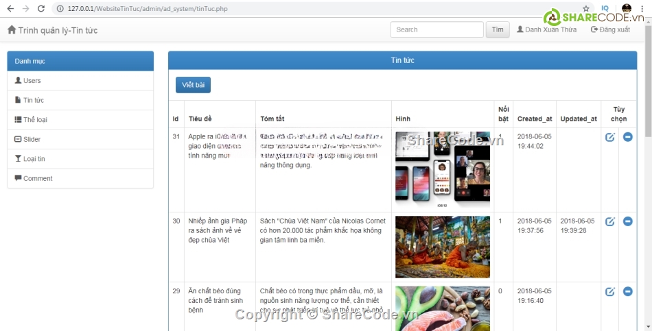 Web tin tức,tin tức php,Web tin tức chuẩn seo