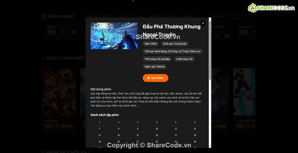 web phim,xem phim,API,dễ dùng,phim,ophim
