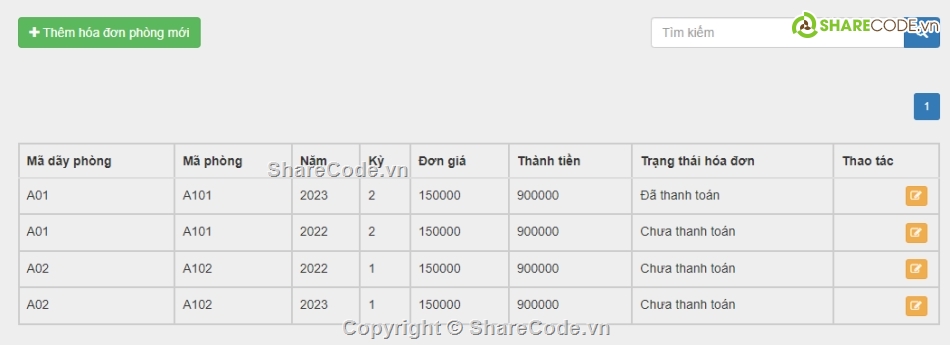 Website ASP.NET MVC5,ASP.NET MVC5,Web MVC,quản lý ký túc xá,ký túc xá