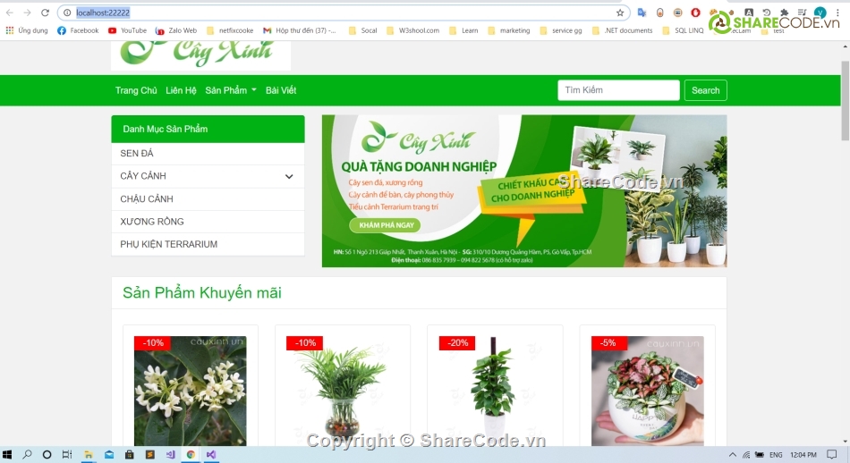 web bán cây cảnh,web bán chậu chảnh,thích hợp thanh toán online,Website bán cây cảnh,Website bán cây cảnh ASP.NET