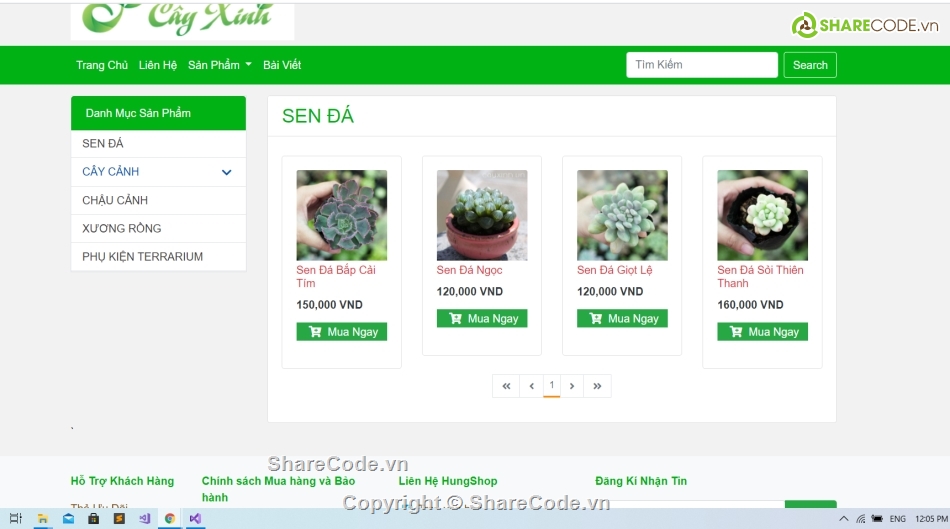 web bán cây cảnh,web bán chậu chảnh,thích hợp thanh toán online,Website bán cây cảnh,Website bán cây cảnh ASP.NET
