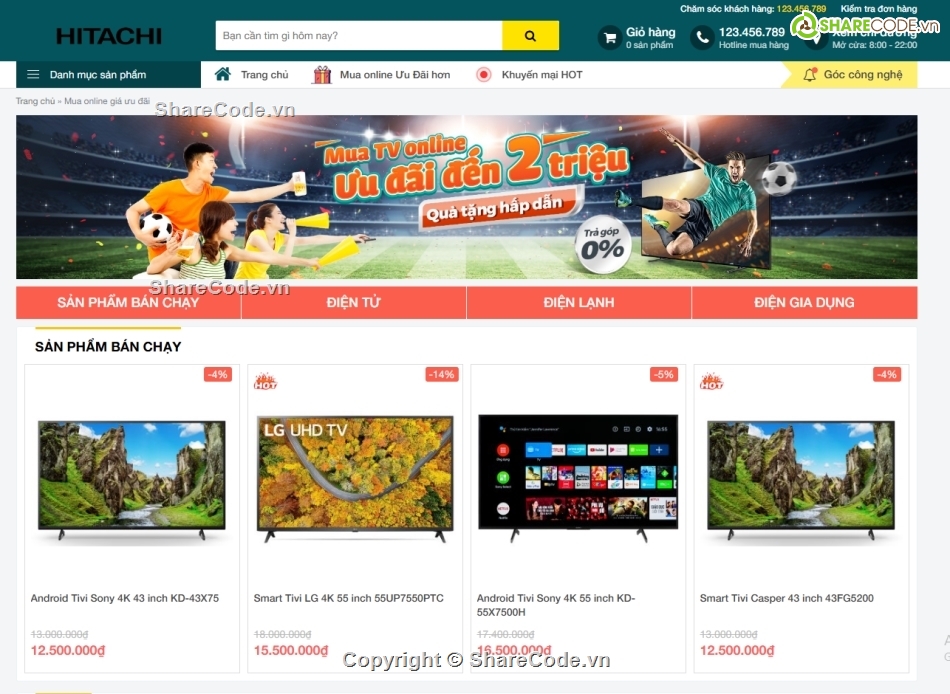 source code      database,website bán hàng,website điện máy,sharecode website giá rẻ,theme wordpress,theme dễ chỉnh sửa