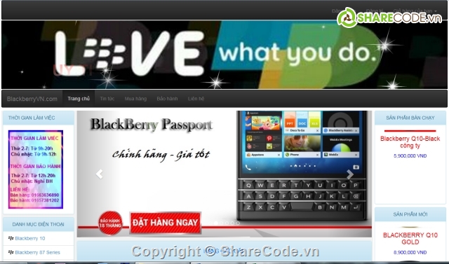 Web điện thoại,Blackberry,Website bán điện thoại,web bán di động