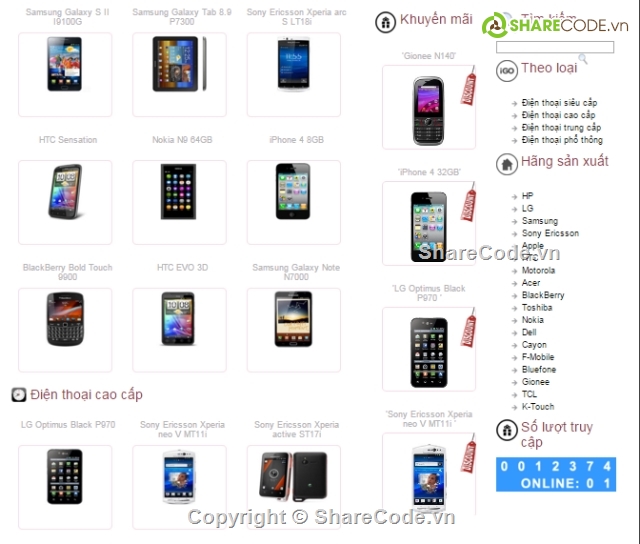 website bán hàng,website bán điện thoại,web bán di động,web bán windowns phone