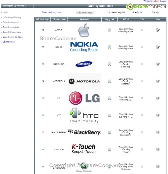 web quản lý,quản lý du lịch,đồ án web asp.net,Website bán điện thoại,web bán di động,web bán điện tử