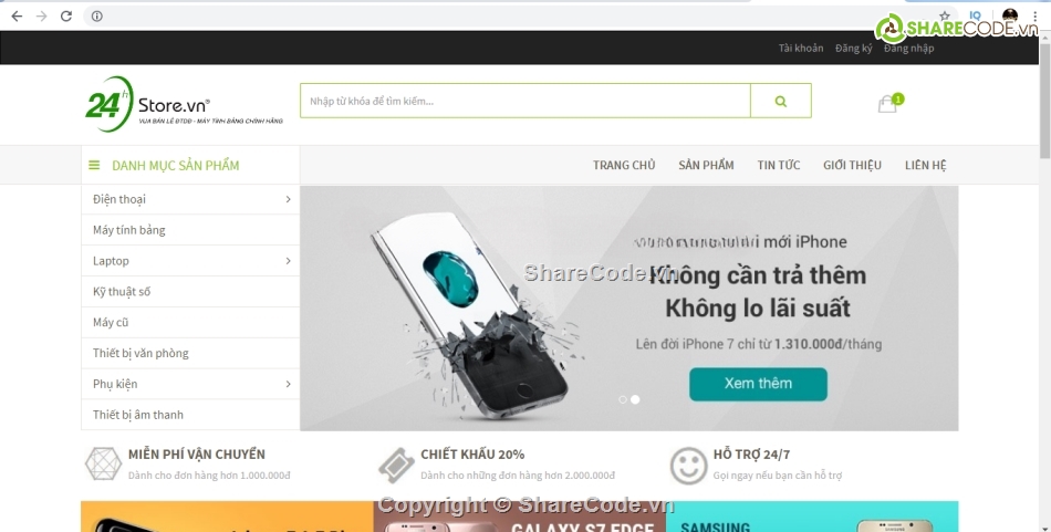 Code website đẹp,Code web bán,bán điện thoại