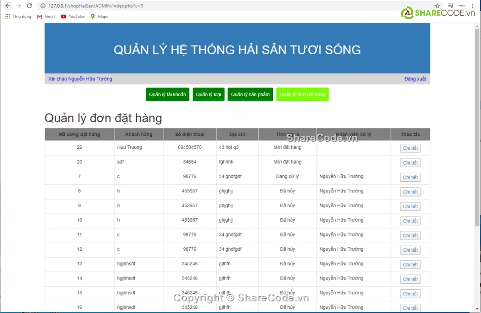 Website php,php thuần,bán