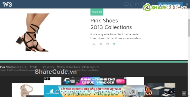 share full code,giao diện web,website bán hàng,web bán giày dép,web bán thời trang