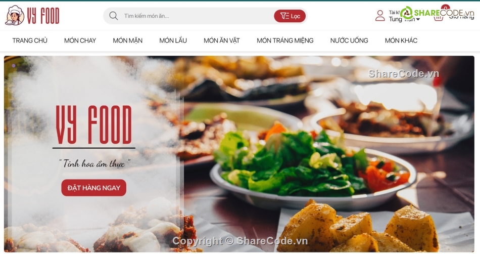 Website bán hàng,Website bán đồ ăn,Website bán hàng full chức năng,Website bán hàng đẹp,website food shop,html website food