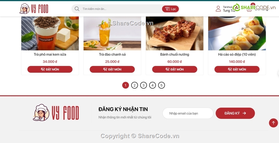 Website bán hàng,Website bán đồ ăn,Website bán hàng full chức năng,Website bán hàng đẹp,website food shop,html website food