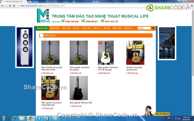 website dạy nhạc,website bán hàng,web bán đàn,website dạy học đàn,web bán đàn ghita,web bán đàn guitar