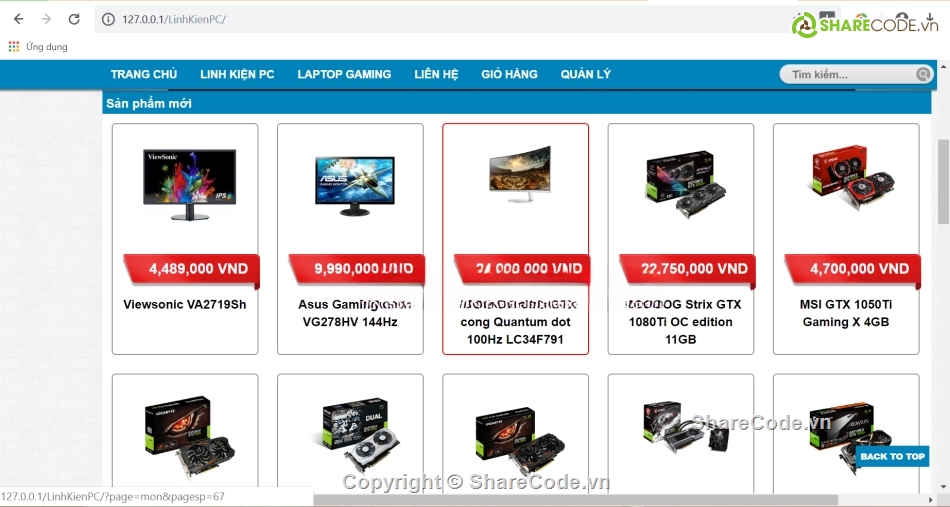 web php,website bán máy tính,web bán hàng php