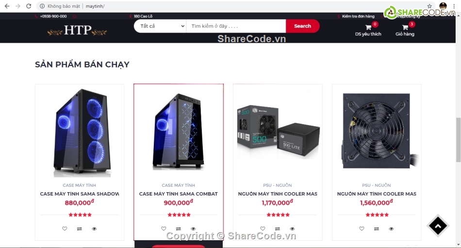 php thuần,web bán hàng php,website bán máy tính
