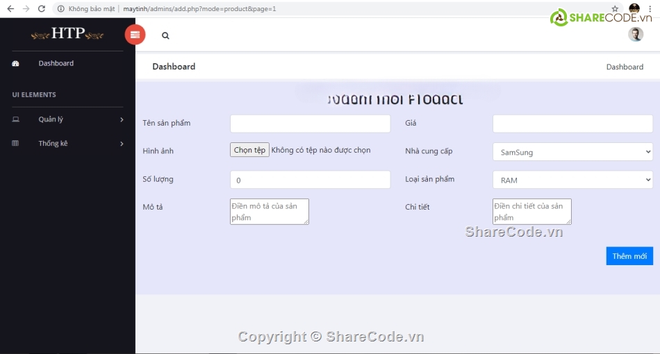 php thuần,web bán hàng php,website bán máy tính