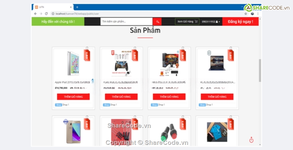 web php,web bán hàng php,website