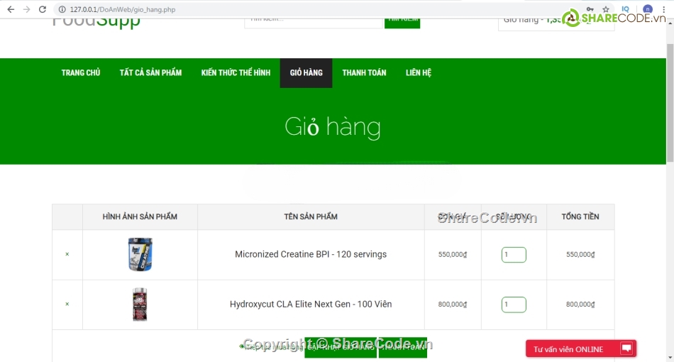 Website bán hàng,Web bán hàng,php thuần