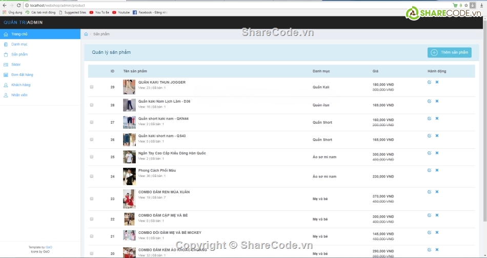 giao diện web,Code web bán hàng,web bán quần áo